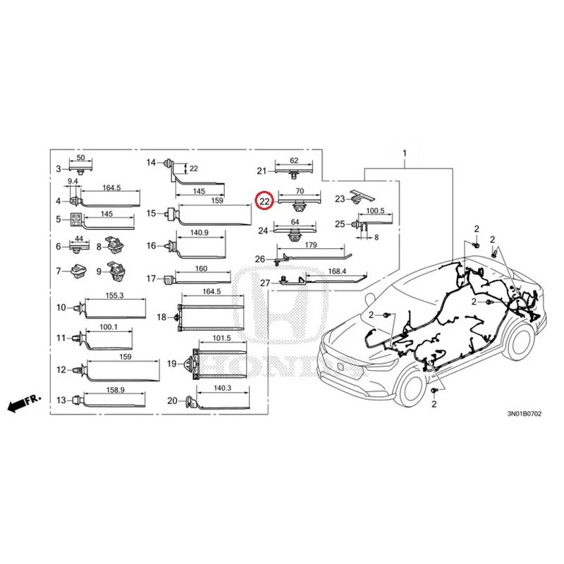 [NEW] JDM HONDA VEZEL e:HEV RV5 2021 Wiring Harness (3) GENUINE OEM - Image 23