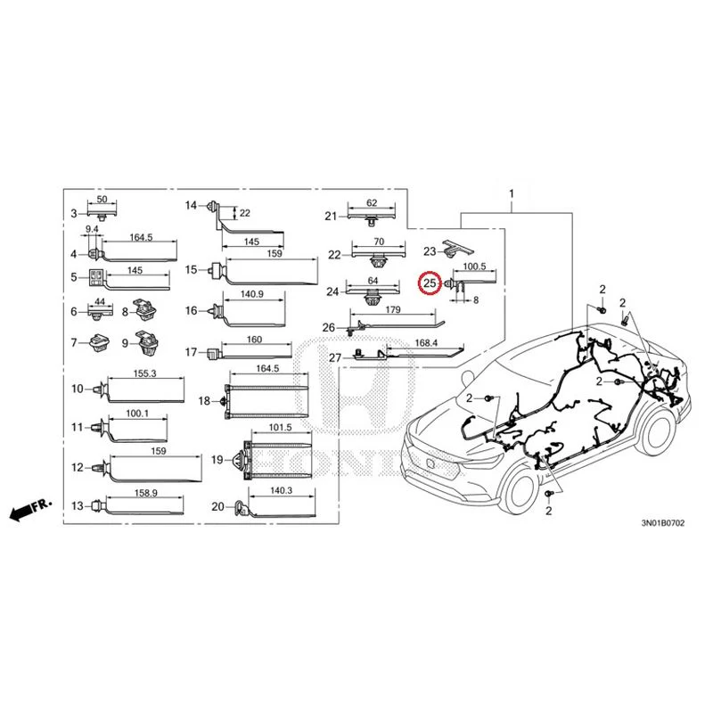 [NEW] JDM HONDA VEZEL e:HEV RV5 2021 Wiring Harness (3) GENUINE OEM - Image 26