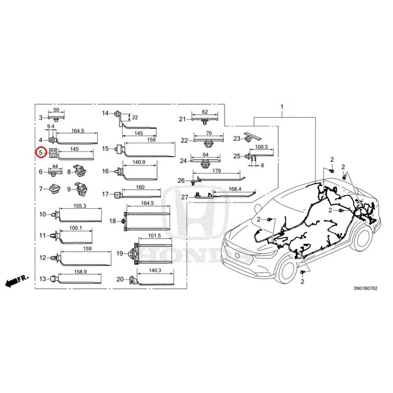 [NEW] JDM HONDA VEZEL e:HEV RV5 2021 Wiring Harness (3) GENUINE OEM - Image 7