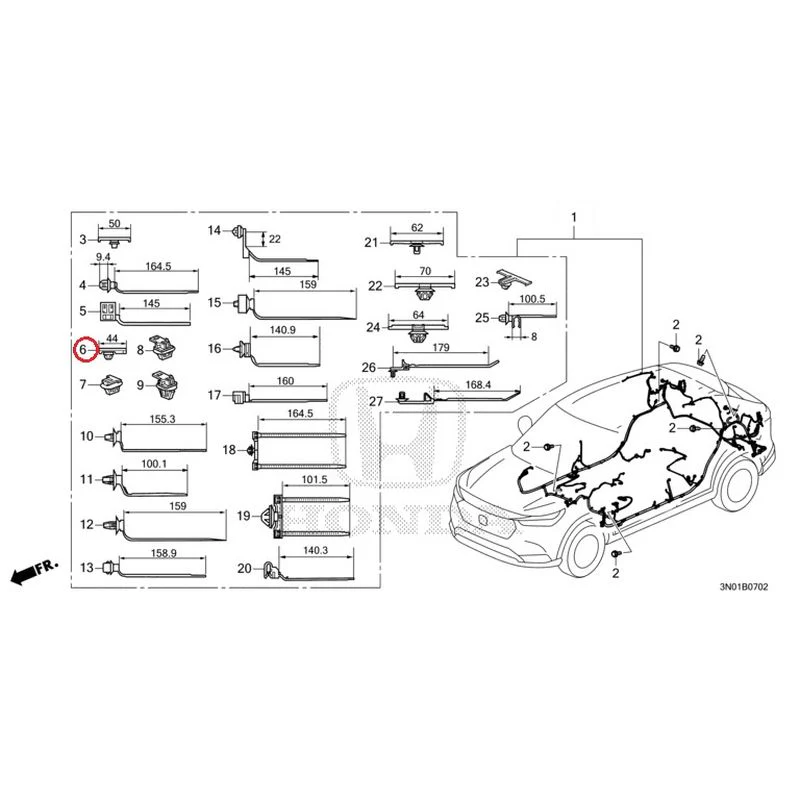 [NEW] JDM HONDA VEZEL e:HEV RV5 2021 Wiring Harness (3) GENUINE OEM - Image 8