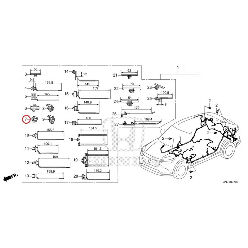 [NEW] JDM HONDA VEZEL e:HEV RV5 2021 Wiring Harness (3) GENUINE OEM - Image 9