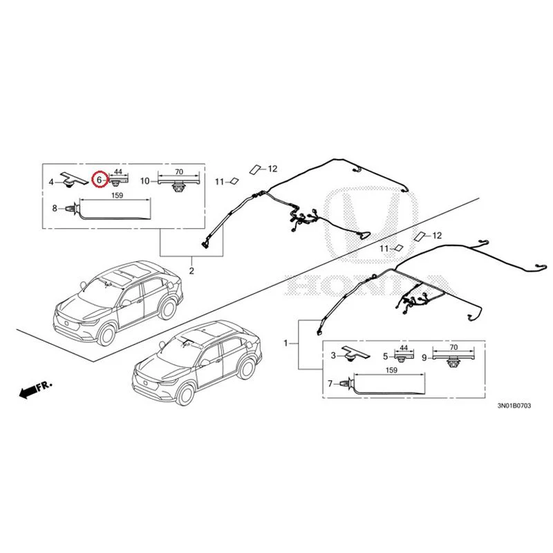 [NEW] JDM HONDA VEZEL e:HEV RV5 2021 Wire Harnesses (4) GENUINE OEM - Image 4