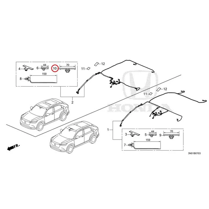[NEW] JDM HONDA VEZEL e:HEV RV5 2021 Wire Harnesses (4) GENUINE OEM - Image 6