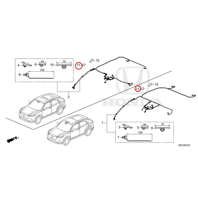 [NEW] JDM HONDA VEZEL e:HEV RV5 2021 Wire Harnesses (4) GENUINE OEM - Image 7