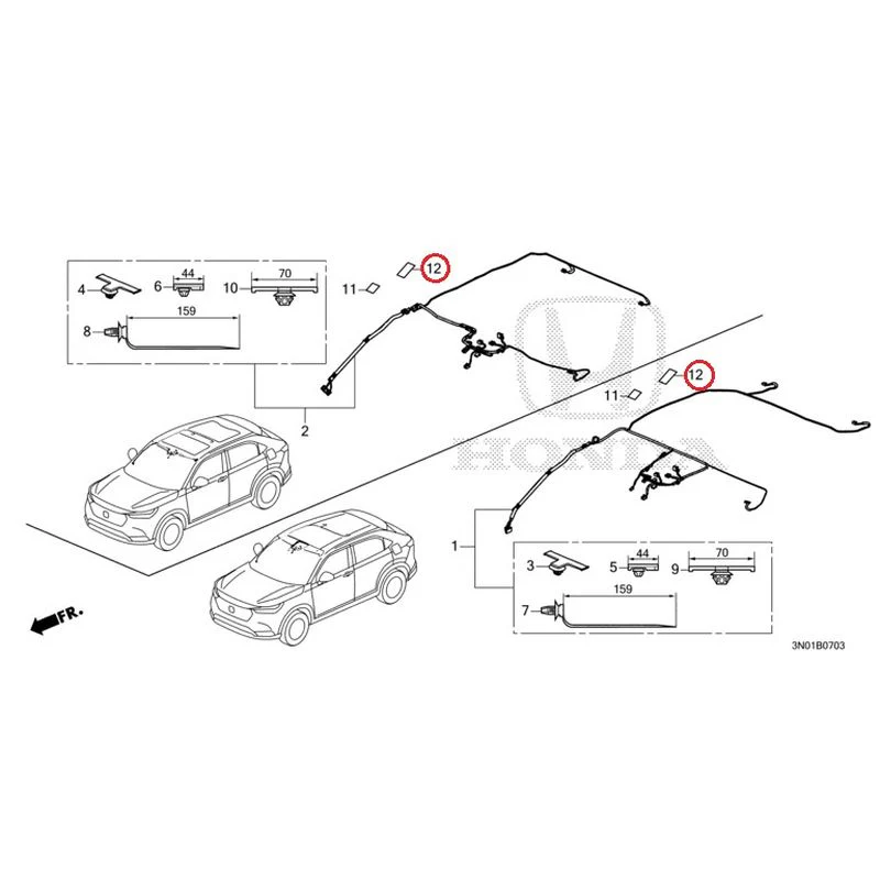 [NEW] JDM HONDA VEZEL e:HEV RV5 2021 Wire Harnesses (4) GENUINE OEM - Image 8