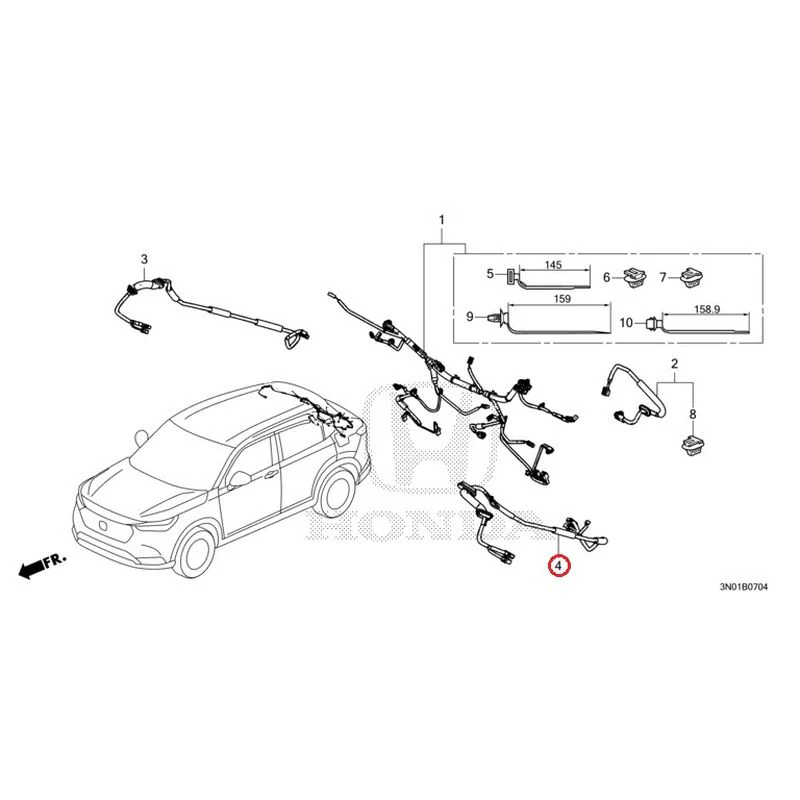 [NEW] JDM HONDA VEZEL e:HEV RV5 2021 Wire Harnesses (5) GENUINE OEM - Image 8