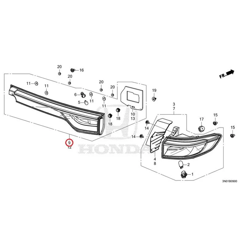 [NEW] JDM HONDA VEZEL e:HEV RV5 2021 Taillights GENUINE OEM - Image 10