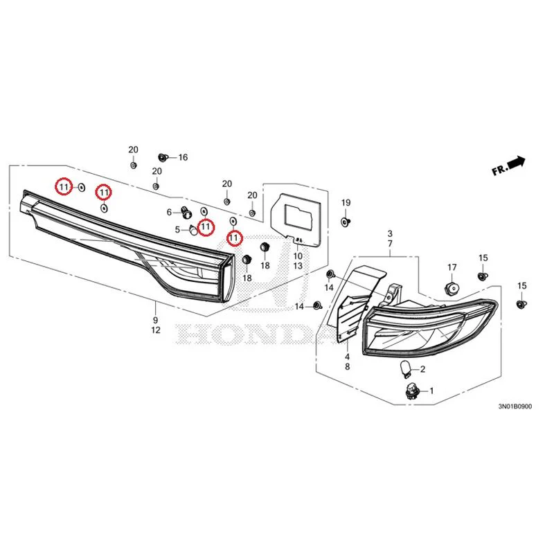 [NEW] JDM HONDA VEZEL e:HEV RV5 2021 Taillights GENUINE OEM - Image 14