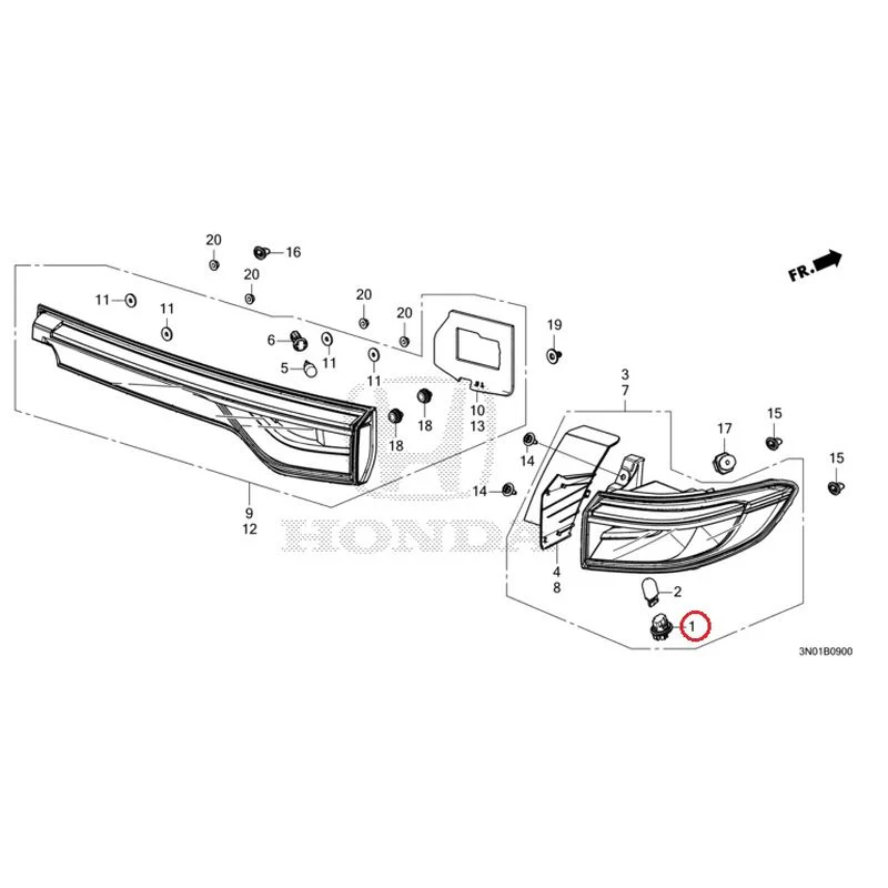 [NEW] JDM HONDA VEZEL e:HEV RV5 2021 Taillights GENUINE OEM - Image 2