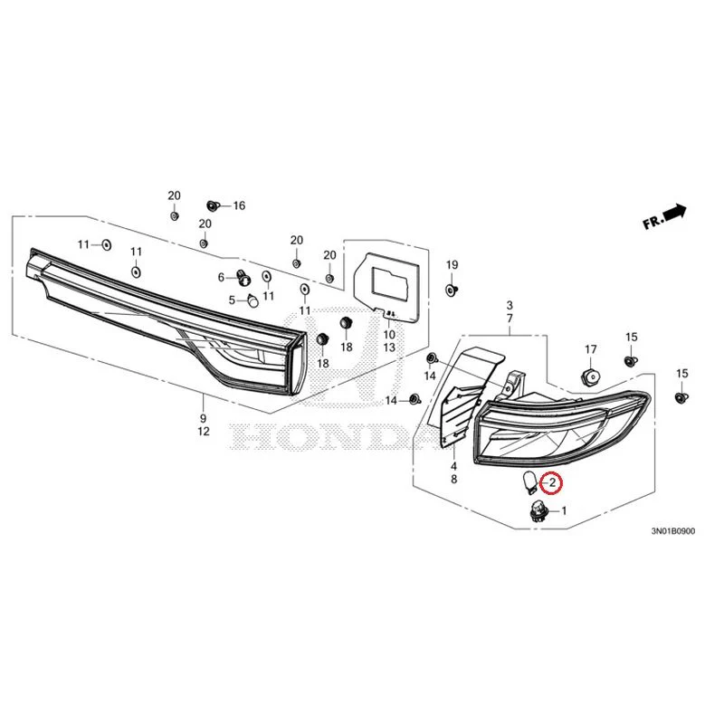[NEW] JDM HONDA VEZEL e:HEV RV5 2021 Taillights GENUINE OEM - Image 3