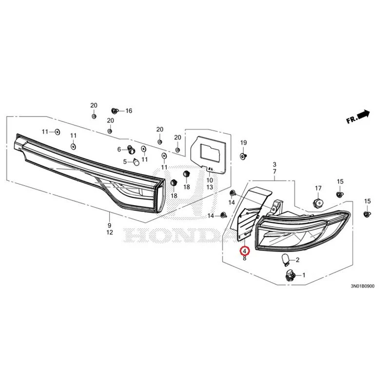 [NEW] JDM HONDA VEZEL e:HEV RV5 2021 Taillights GENUINE OEM - Image 5