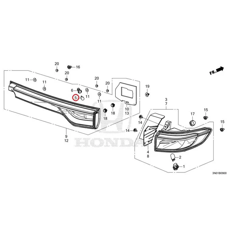 [NEW] JDM HONDA VEZEL e:HEV RV5 2021 Taillights GENUINE OEM - Image 6
