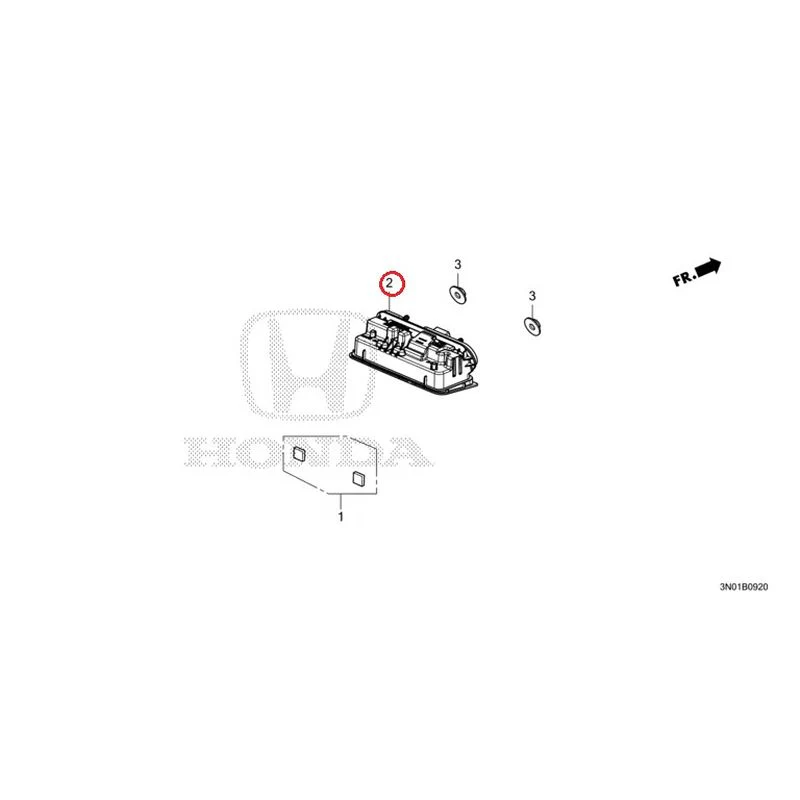 [NEW] JDM HONDA VEZEL e:HEV RV5 2021 License Lights GENUINE OEM - Image 3