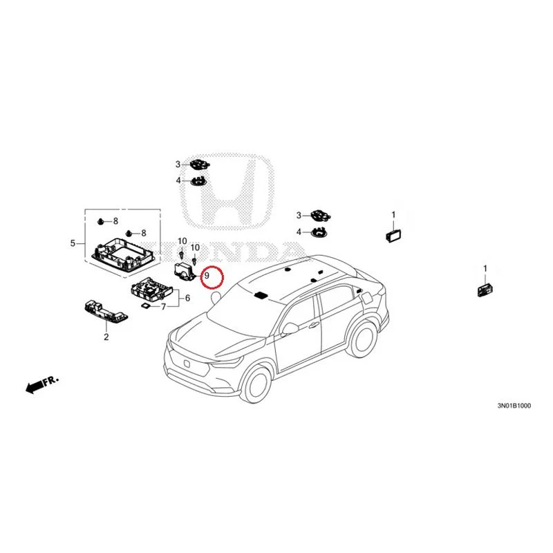 [NEW] JDM HONDA VEZEL e:HEV RV5 2021 Interior Lights GENUINE OEM - Image 10