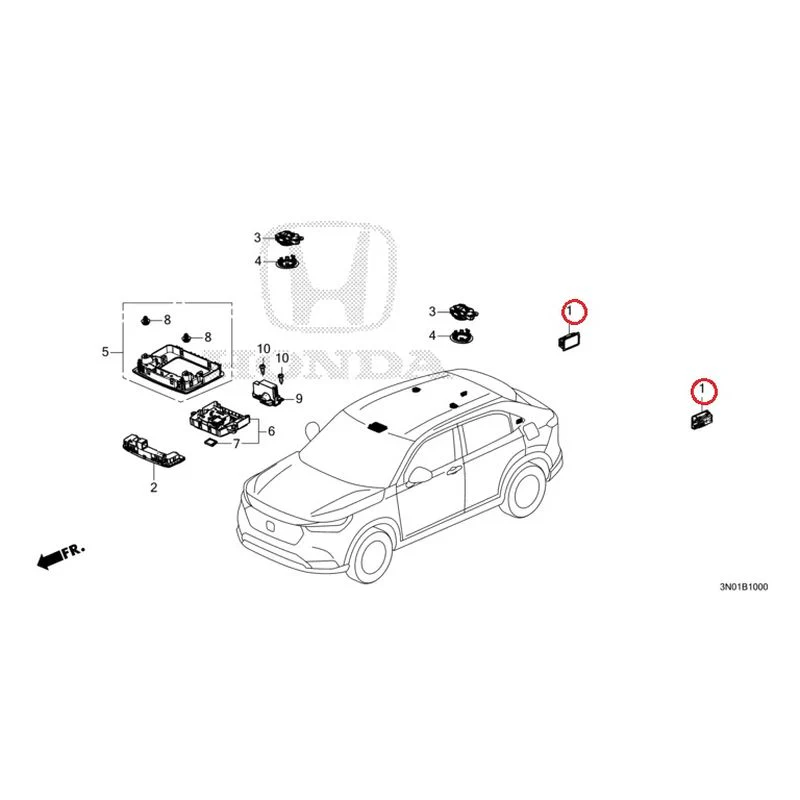 [NEW] JDM HONDA VEZEL e:HEV RV5 2021 Interior Lights GENUINE OEM - Image 2