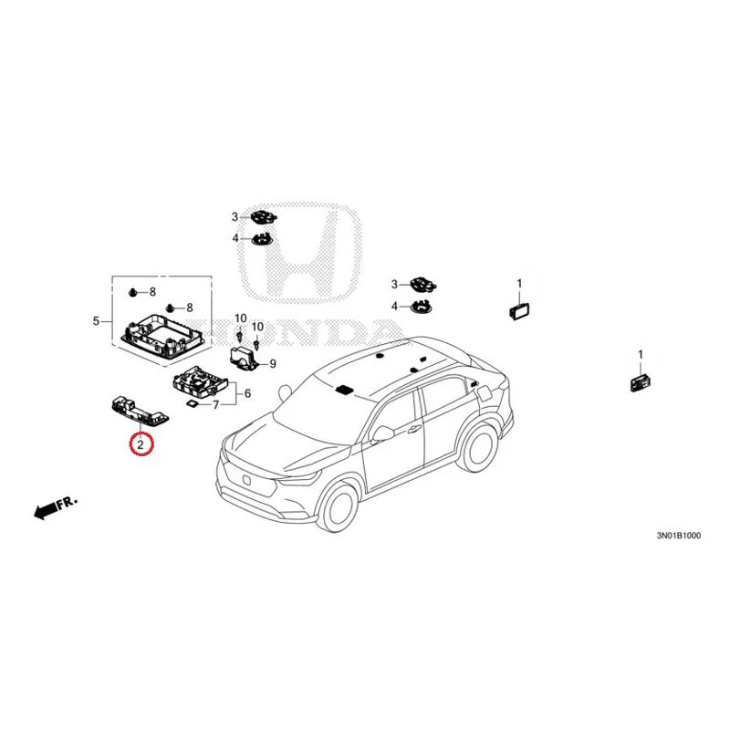 [NEW] JDM HONDA VEZEL e:HEV RV5 2021 Interior Lights GENUINE OEM - Image 3
