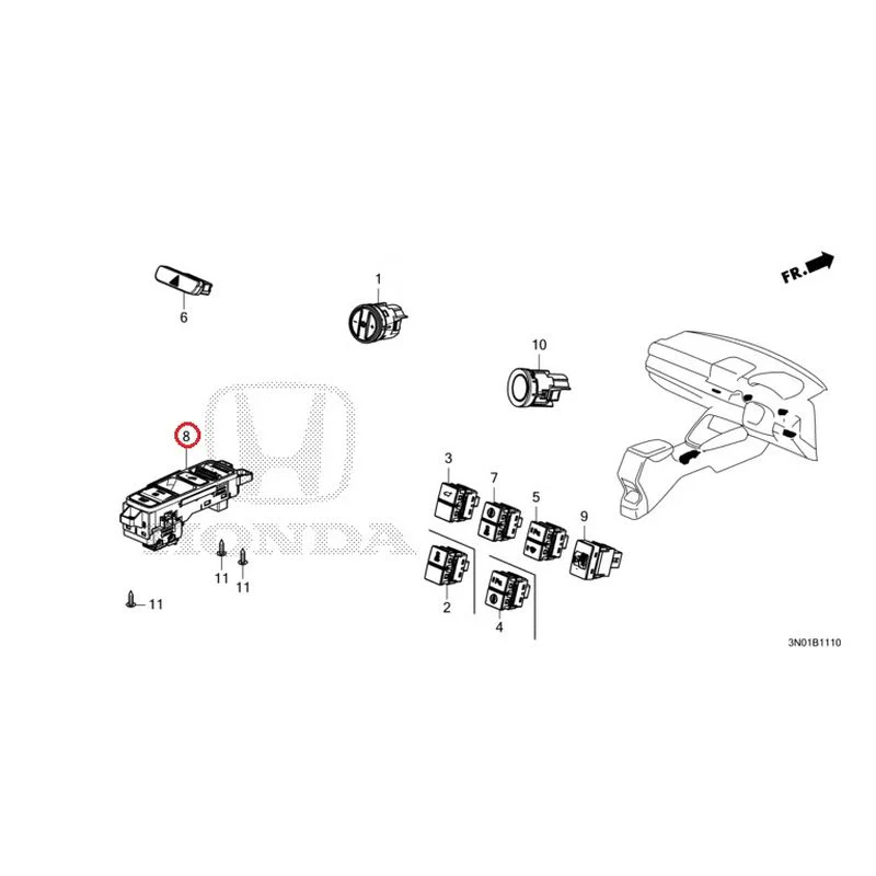 [NEW] JDM HONDA VEZEL e:HEV RV5 2021 Switches GENUINE OEM - Image 7