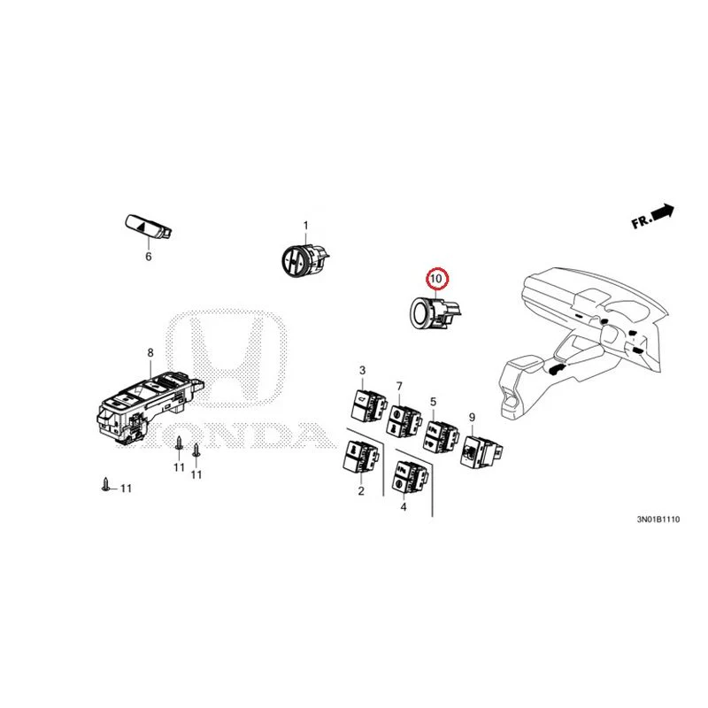 [NEW] JDM HONDA VEZEL e:HEV RV5 2021 Switches GENUINE OEM - Image 9