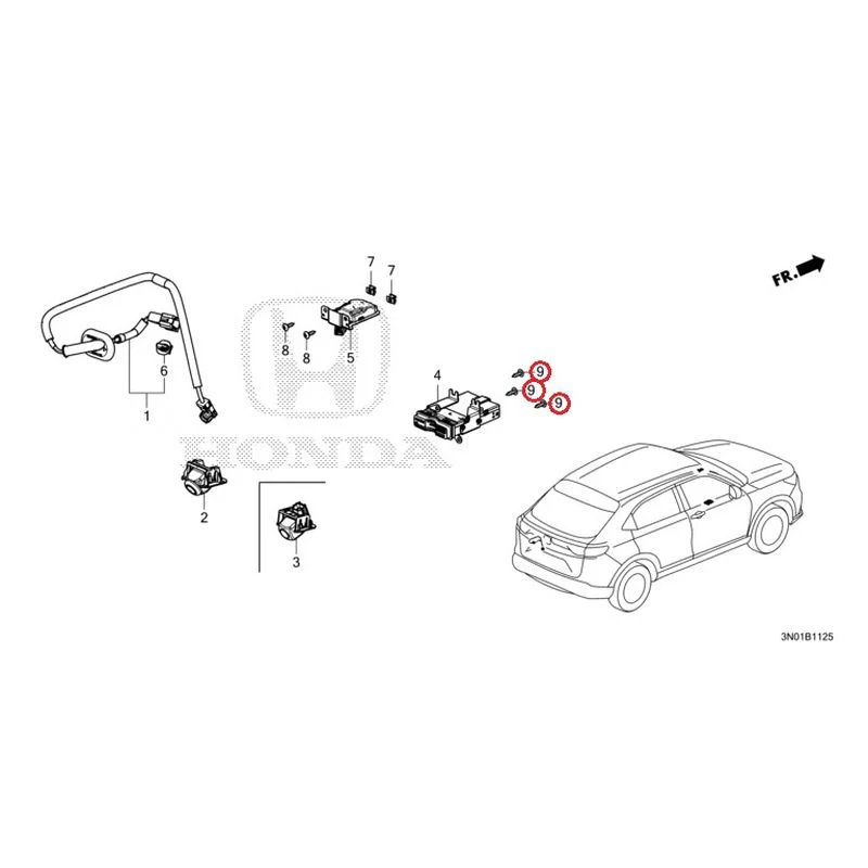 [NEW] JDM HONDA VEZEL e:HEV RV5 2021 Rear View Camera/Etc Unit GENUINE OEM - Image 10