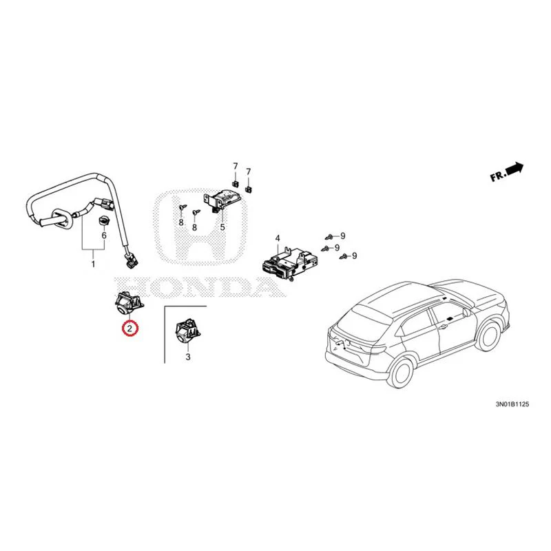 [NEW] JDM HONDA VEZEL e:HEV RV5 2021 Rear View Camera/Etc Unit GENUINE OEM - Image 3