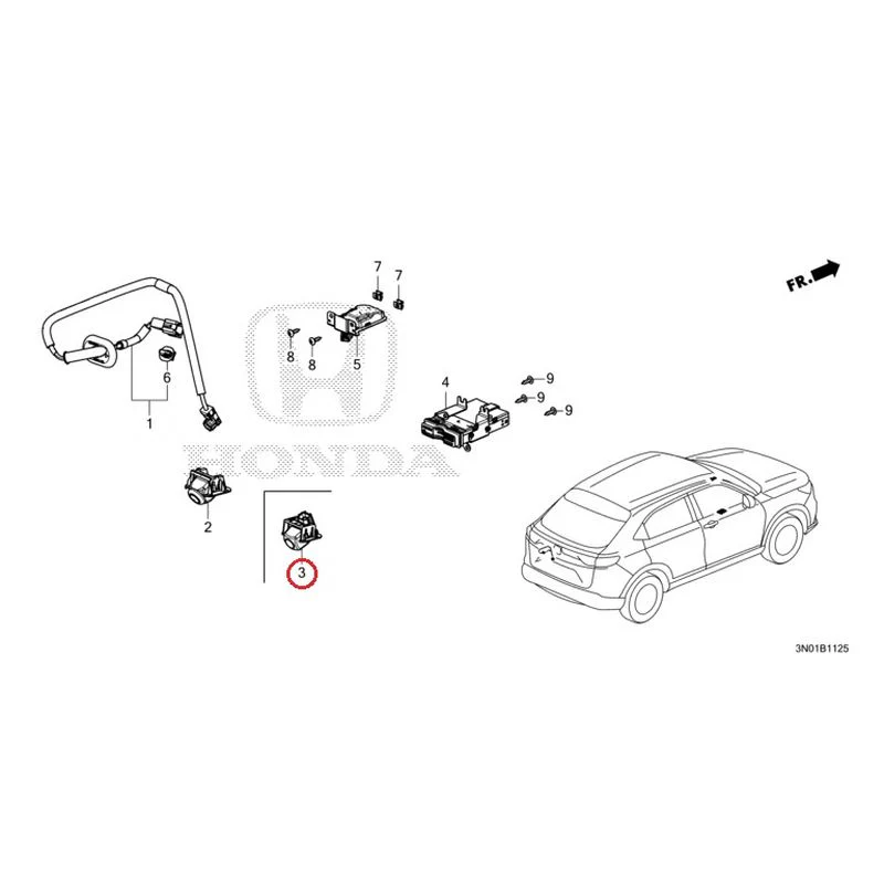 [NEW] JDM HONDA VEZEL e:HEV RV5 2021 Rear View Camera/Etc Unit GENUINE OEM - Image 4