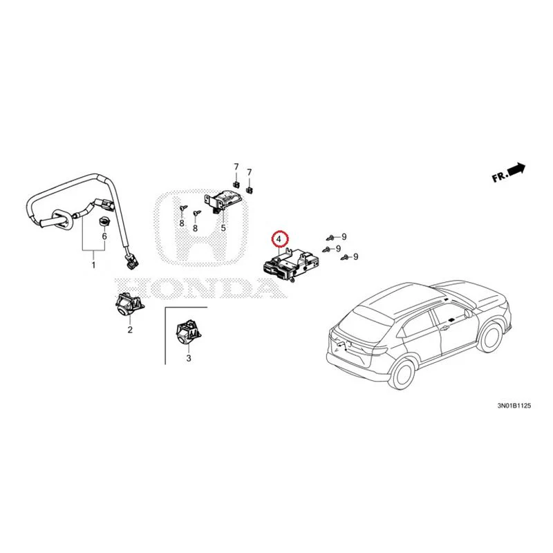 [NEW] JDM HONDA VEZEL e:HEV RV5 2021 Rear View Camera/Etc Unit GENUINE OEM - Image 5