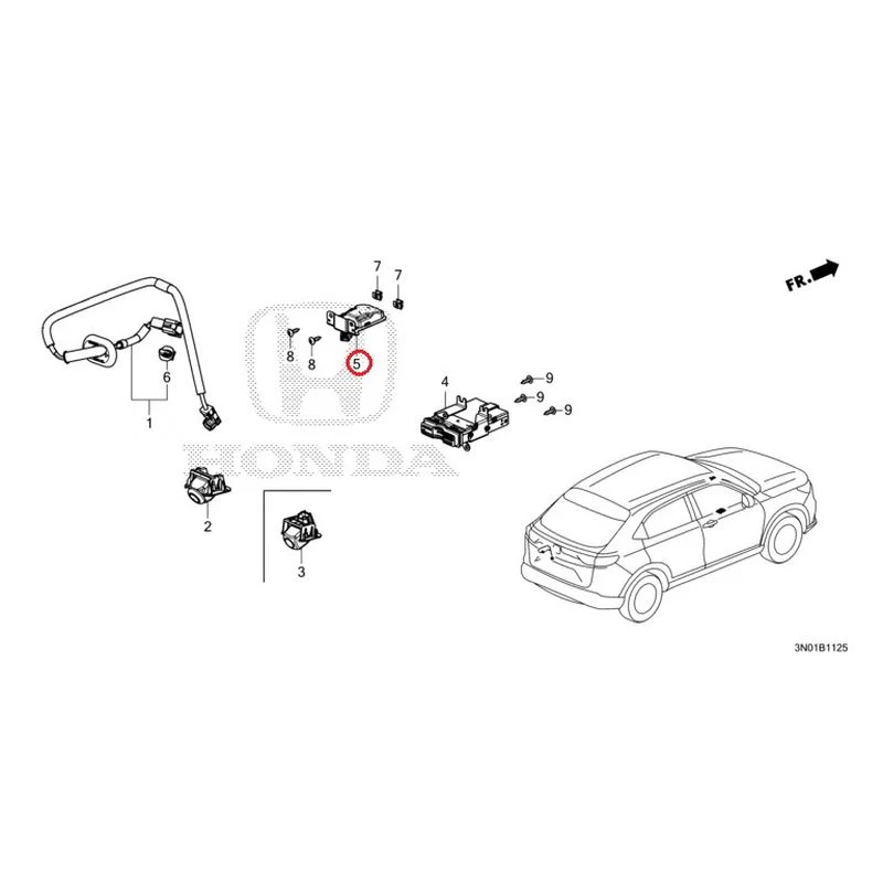[NEW] JDM HONDA VEZEL e:HEV RV5 2021 Rear View Camera/Etc Unit GENUINE OEM - Image 6