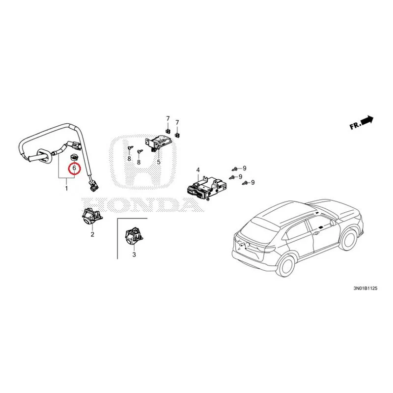 [NEW] JDM HONDA VEZEL e:HEV RV5 2021 Rear View Camera/Etc Unit GENUINE OEM - Image 7