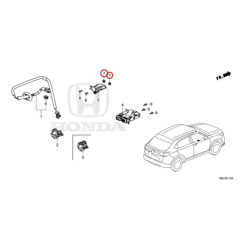 [NEW] JDM HONDA VEZEL e:HEV RV5 2021 Rear View Camera/Etc Unit GENUINE OEM - Image 8