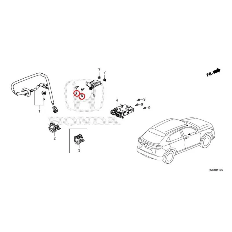 [NEW] JDM HONDA VEZEL e:HEV RV5 2021 Rear View Camera/Etc Unit GENUINE OEM - Image 9