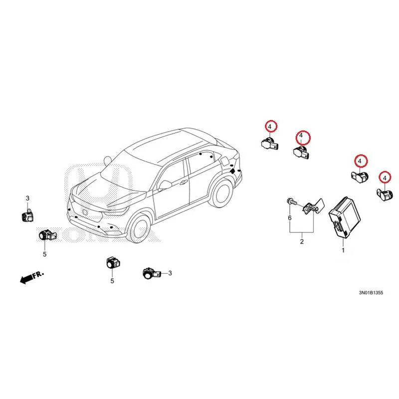 [NEW] JDM HONDA VEZEL e:HEV RV5 2021 Parking Sensor GENUINE OEM - Image 11
