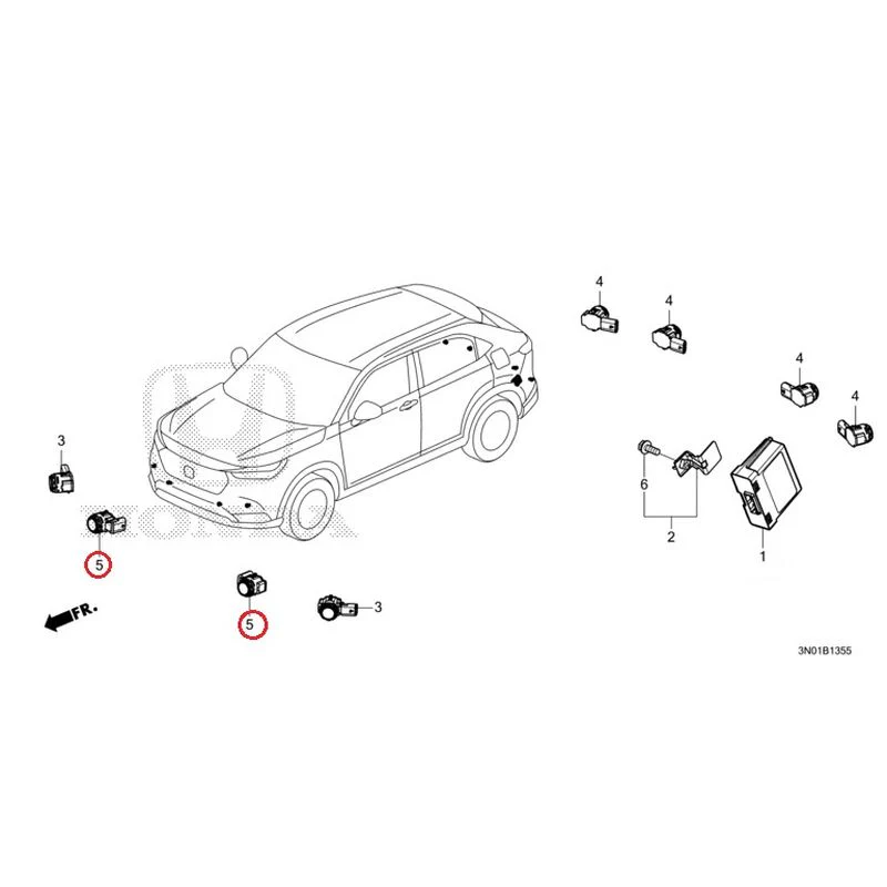 [NEW] JDM HONDA VEZEL e:HEV RV5 2021 Parking Sensor GENUINE OEM - Image 12
