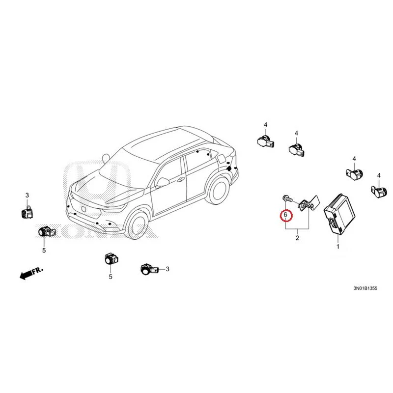 [NEW] JDM HONDA VEZEL e:HEV RV5 2021 Parking Sensor GENUINE OEM - Image 13