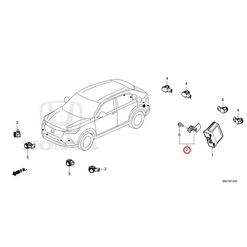 [NEW] JDM HONDA VEZEL e:HEV RV5 2021 Parking Sensor GENUINE OEM - Image 5
