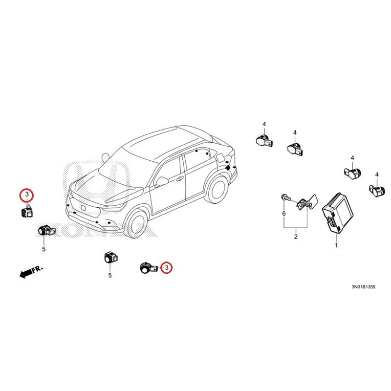 [NEW] JDM HONDA VEZEL e:HEV RV5 2021 Parking Sensor GENUINE OEM - Image 8