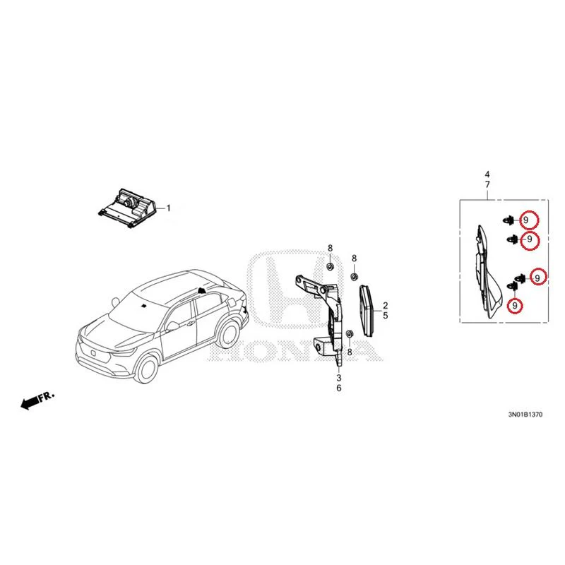 [NEW] JDM HONDA VEZEL e:HEV RV5 2021 Camera GENUINE OEM - Image 13