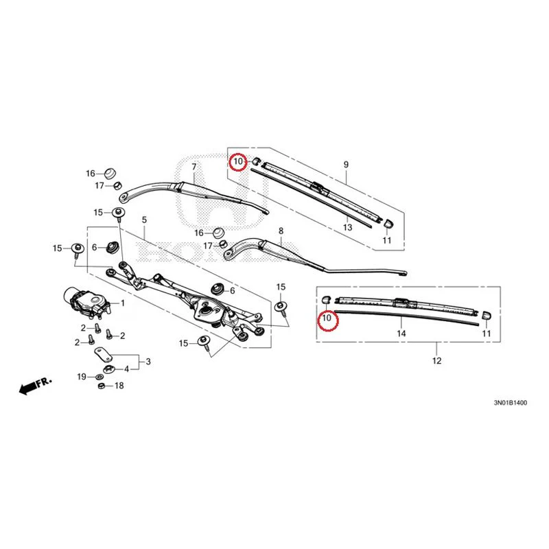 [NEW] JDM HONDA VEZEL e:HEV RV5 2021 Front Windshield Wiper GENUINE OEM - Image 11
