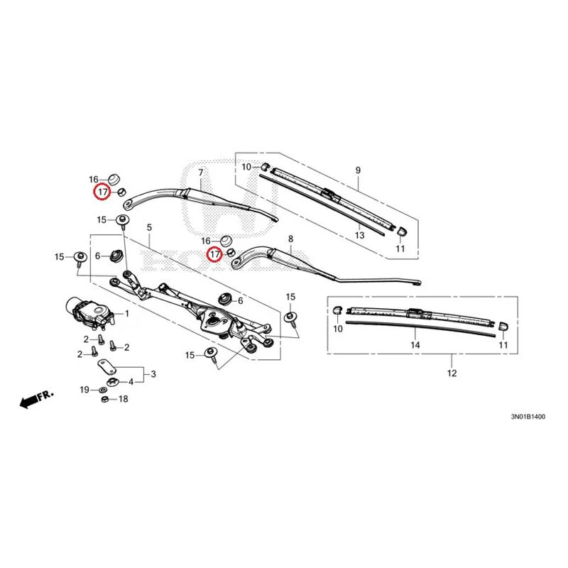 [NEW] JDM HONDA VEZEL e:HEV RV5 2021 Front Windshield Wiper GENUINE OEM - Image 18