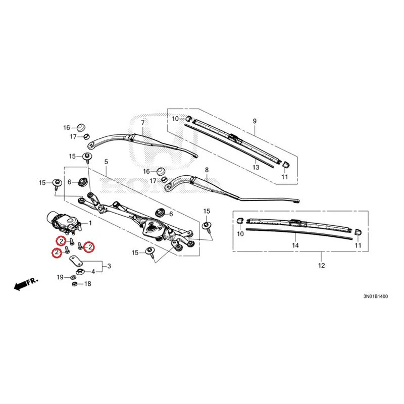 [NEW] JDM HONDA VEZEL e:HEV RV5 2021 Front Windshield Wiper GENUINE OEM - Image 3