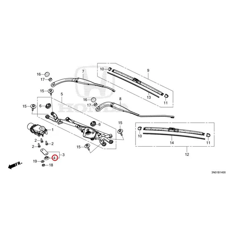 [NEW] JDM HONDA VEZEL e:HEV RV5 2021 Front Windshield Wiper GENUINE OEM - Image 5