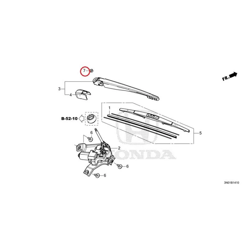 [NEW] JDM HONDA VEZEL e:HEV RV5 2021 Rear Windshield Wiper GENUINE OEM - Image 10