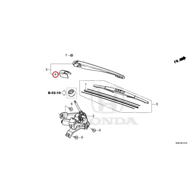 [NEW] JDM HONDA VEZEL e:HEV RV5 2021 Rear Windshield Wiper GENUINE OEM - Image 7