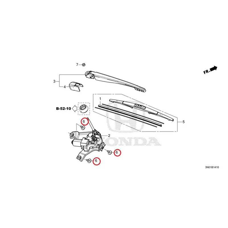 [NEW] JDM HONDA VEZEL e:HEV RV5 2021 Rear Windshield Wiper GENUINE OEM - Image 9