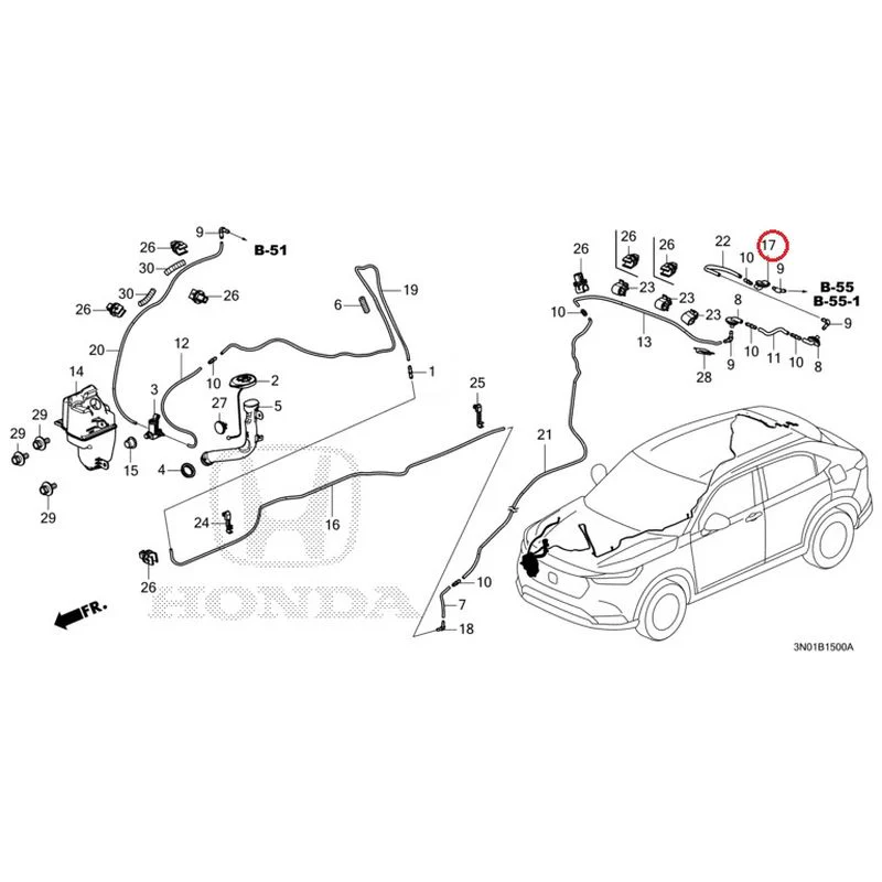 [NEW] JDM HONDA VEZEL e:HEV RV5 2021 Windshield Washer GENUINE OEM - Image 18