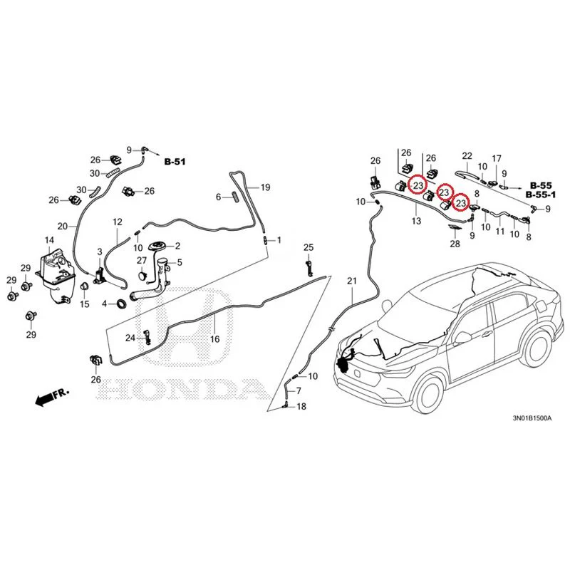 [NEW] JDM HONDA VEZEL e:HEV RV5 2021 Windshield Washer GENUINE OEM - Image 24