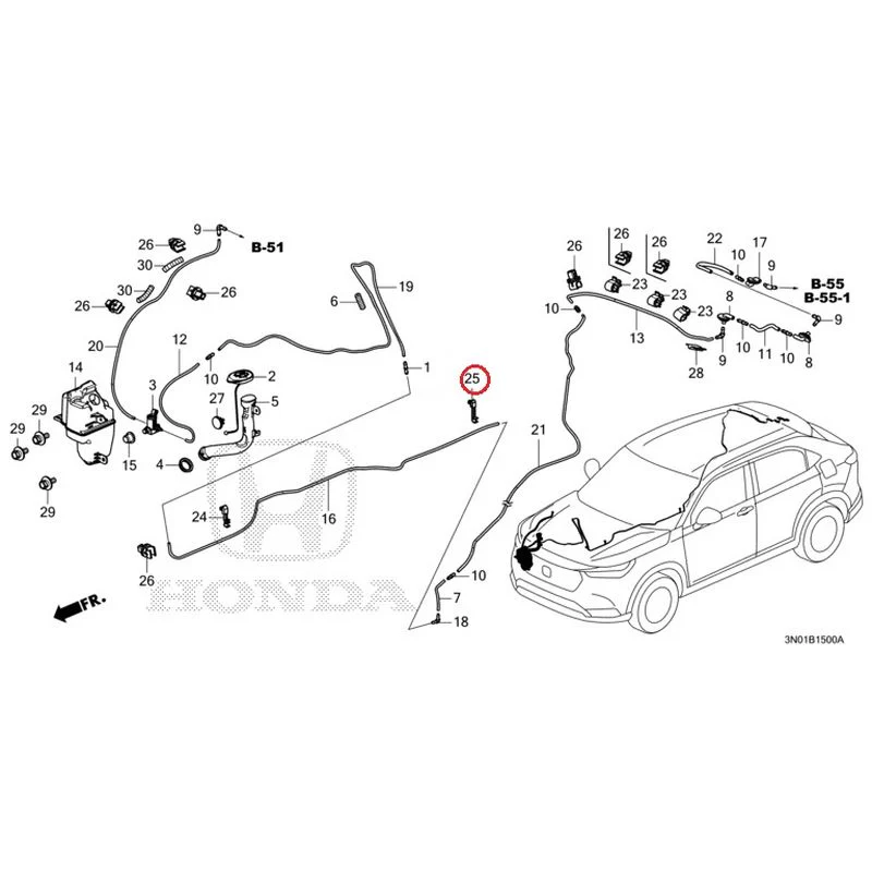 [NEW] JDM HONDA VEZEL e:HEV RV5 2021 Windshield Washer GENUINE OEM - Image 26