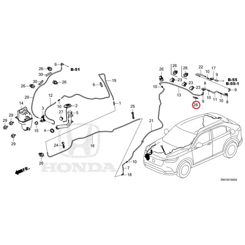 [NEW] JDM HONDA VEZEL e:HEV RV5 2021 Windshield Washer GENUINE OEM - Image 29