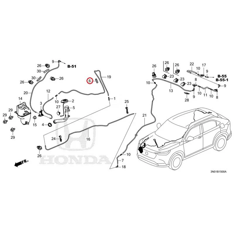 [NEW] JDM HONDA VEZEL e:HEV RV5 2021 Windshield Washer GENUINE OEM - Image 7