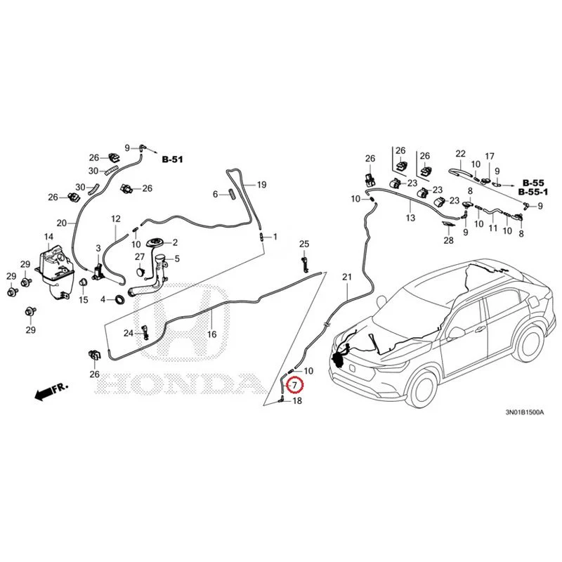 [NEW] JDM HONDA VEZEL e:HEV RV5 2021 Windshield Washer GENUINE OEM - Image 8