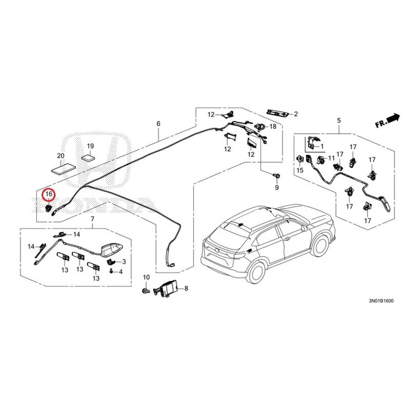 [NEW] JDM HONDA VEZEL e:HEV RV5 2021 Antenna GENUINE OEM - Image 16